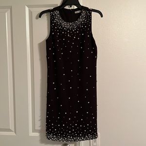 Black dress with rhinestones